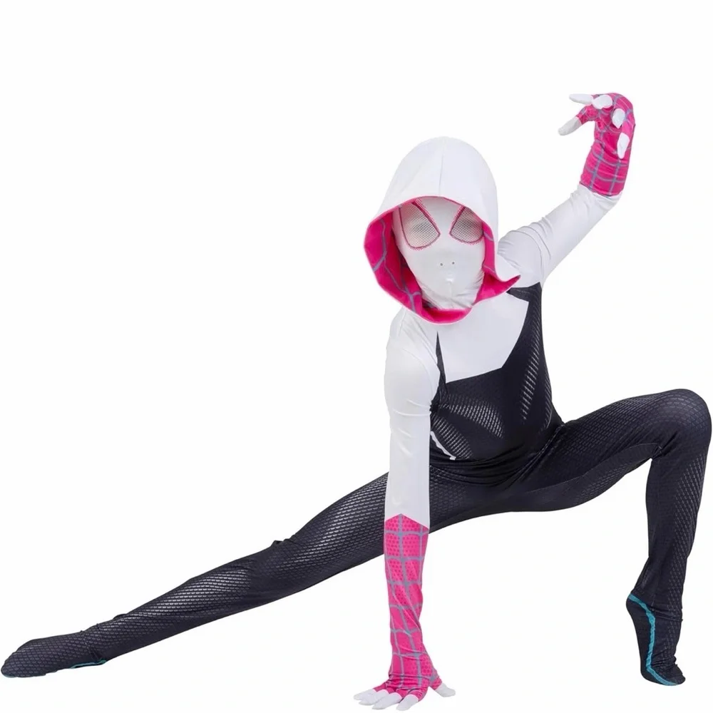 NEW 10/12 Spider-Gwen Official Halloween Costume Ghost-spider - Picture 3 of 11